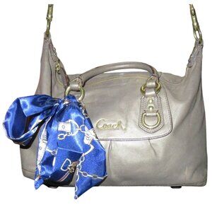 Coach 2011 Ashley Classic Grey Leather Satchel